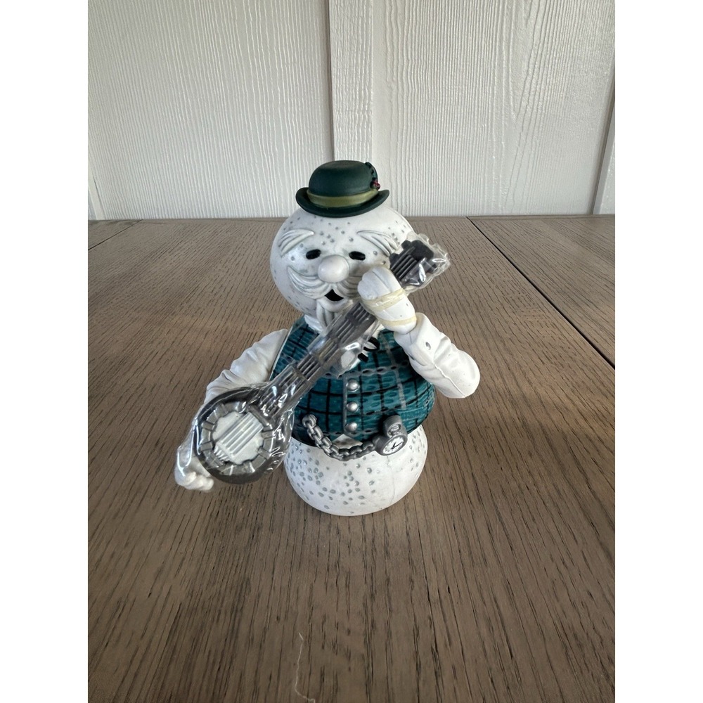 Sam the Snowman Figurine  with Banjo Rudolph the Red Nosed Reindeer Misfit Toys